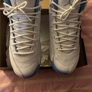 Nike Air Jordan 12 Retro White and Blue